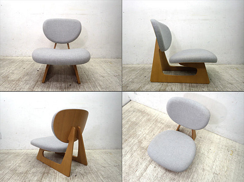 天童木工 TENDO 低座椅子 長大作デザイン グレー 和モダン 『 和室洋室 