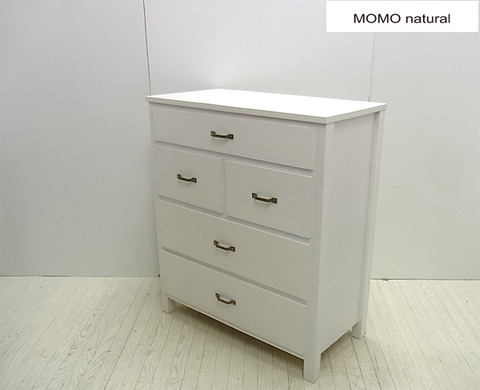 優しい白の家具～モモナチュラル/Momo Natural CIELEシエル 4段 