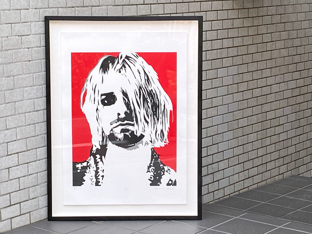 コンラッドリーチ CONRAD LEACH カート・コバーン Kurt Cobain ニルヴァーナ NIRVANA シルクスクリーン アート –  TOKYO RECYCLE imption