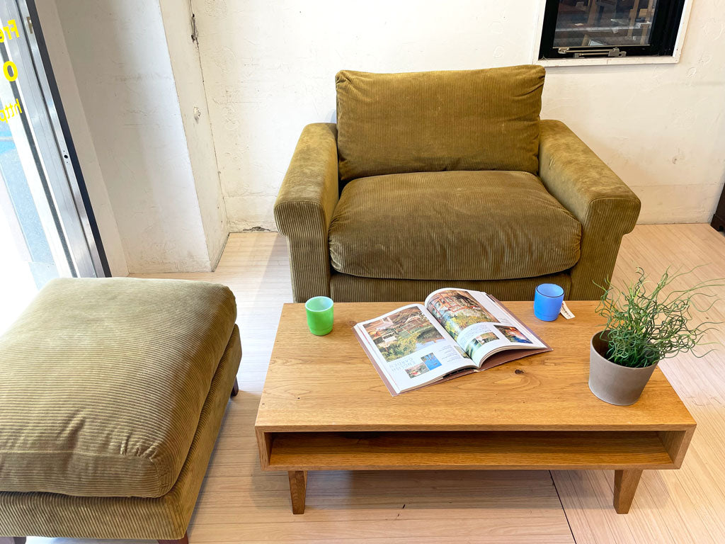 トラックファニチャー TRUCK FURNITURE FK SOFA 1.5シーター ソファ コーデュロイ ウォールナット無垢材 フェザーク –  TOKYO RECYCLE imption