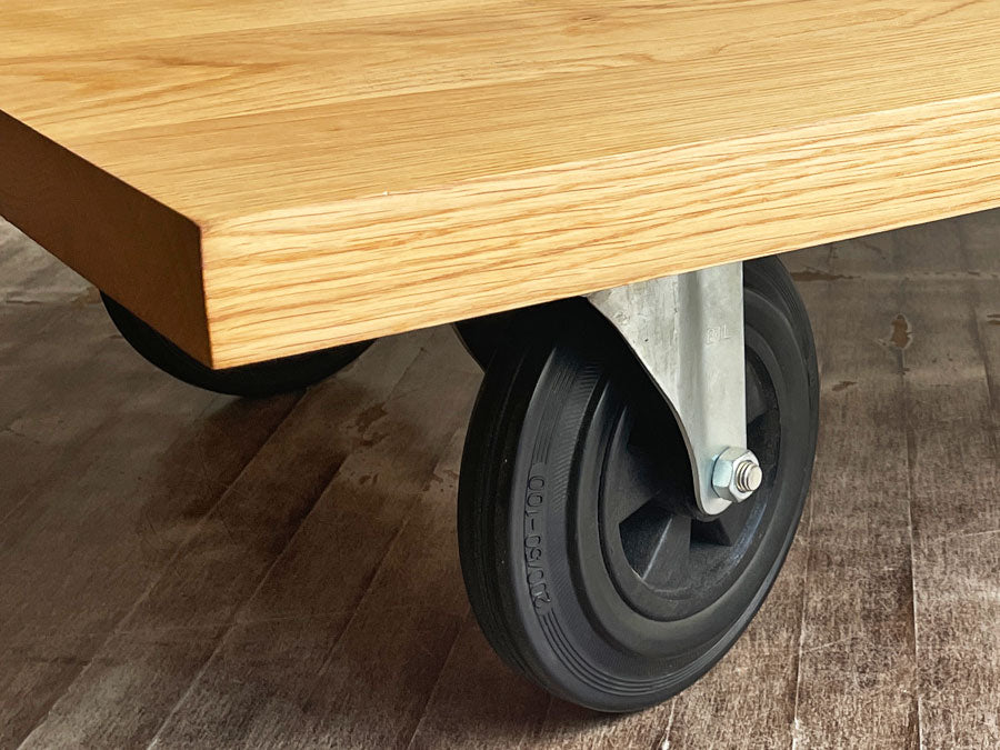 コンランショップ THE CONRAN SHOP ローラー Roller コーヒーテーブル オーク無垢材 車輪付き ローテーブル 廃番希少 –  TOKYO RECYCLE imption