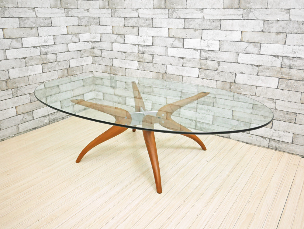 ポラダ porada デヌオ オーバル リビング テーブル DENUO OVAL LIVING TABLE ガラステーブル ローテーブル チ –  TOKYO RECYCLE imption