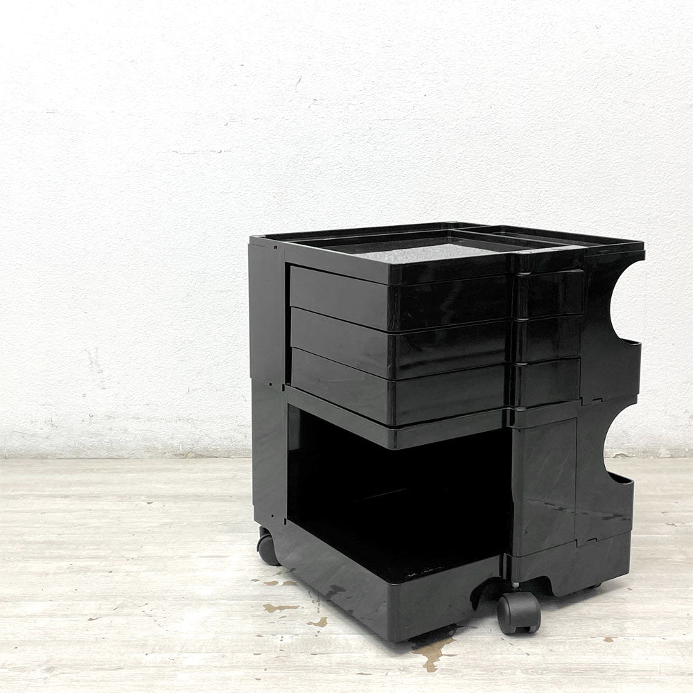 B-LINE ボビーワゴン 3段3トレイ 収納家具 小物入れ 黒 MoMA B-LINE