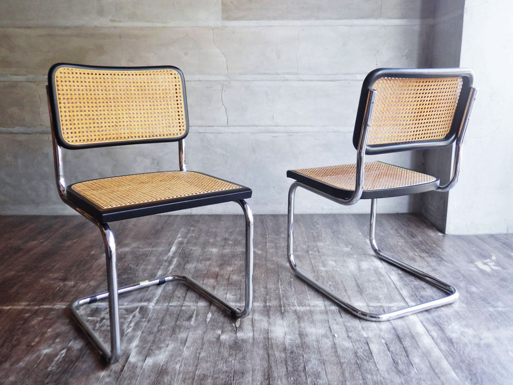 マルセル・ブロイヤー Marcel L Breuer チェスカチェア CescaChair ラタン バウハウス リプロダクト品 2脚 中古品 –  TOKYO RECYCLE imption