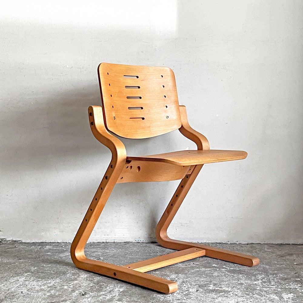 自由が丘店】フォルミオ Formio ビーチ材 チェア KF-02 デスクチェア