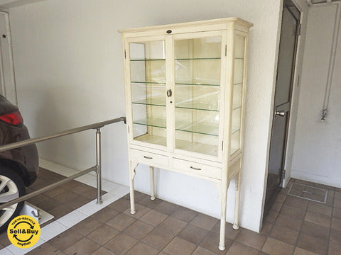 ビンテージ ケビント ドクターキャビネット 医療棚 シャビー