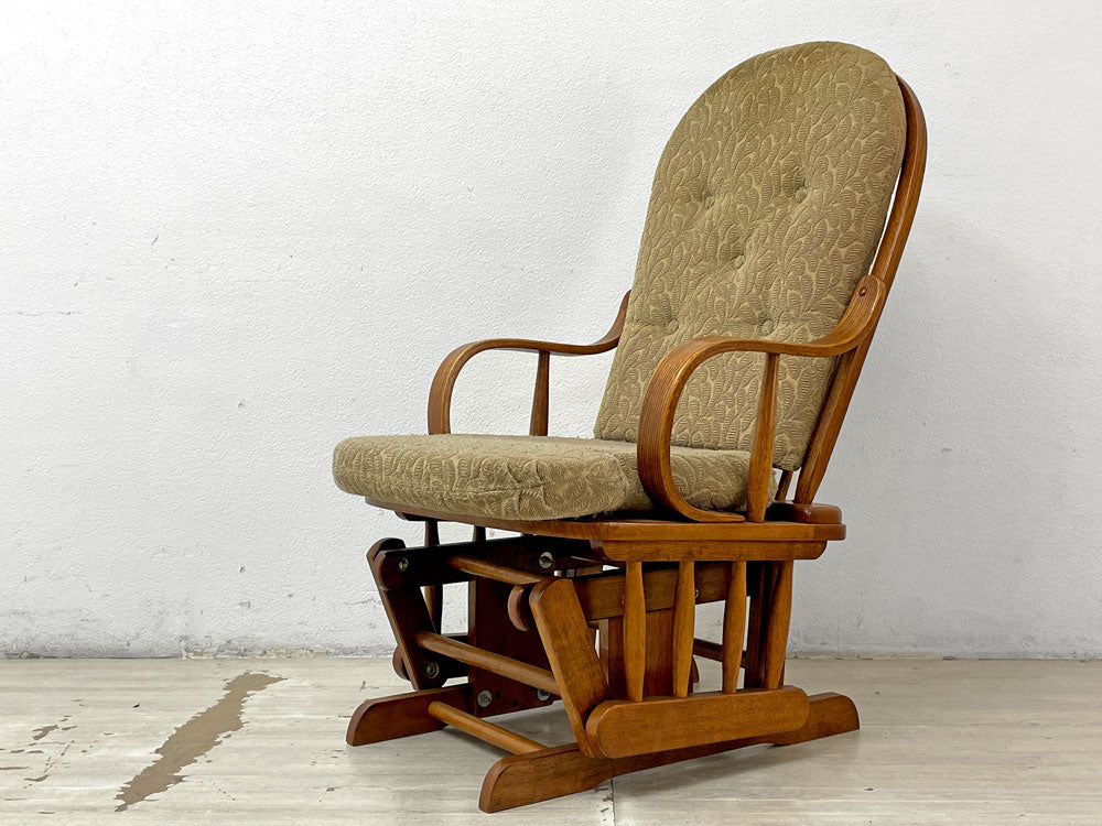 High Seat Ltd ロッキングチェア グライダーモーション仕様 ビンテージ 英国家具 カントリースタイル レトロ 中古品 買い取りし