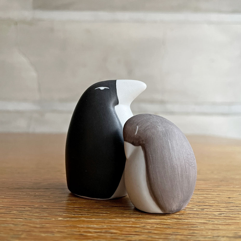 ARABIA/ヘルヤ/ペンギンの親子オブジェ3体 置物 【廃盤商品】ARABIA