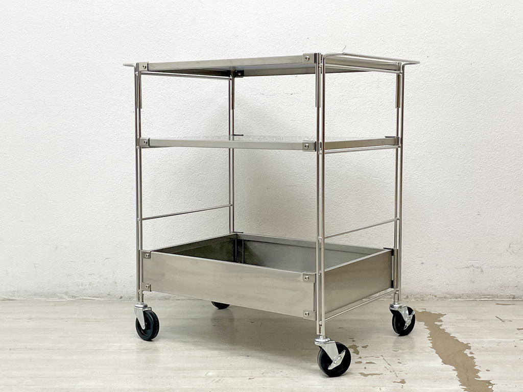 希少　廃盤　ヴィンテージ　無印　スチールワゴン　キッチンワゴン 希少廃盤ヴィンテージ無印スチールワゴンキッチンワゴン