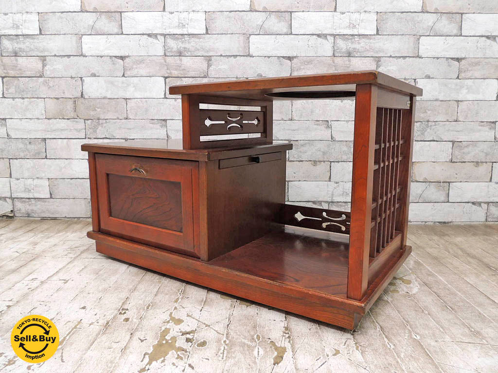 カリモク　karimoku お座敷ポット　ワゴン　キャスター付き　ティーポット カリモクkarimoku お座敷ポットワゴンキャスター付きティーポット