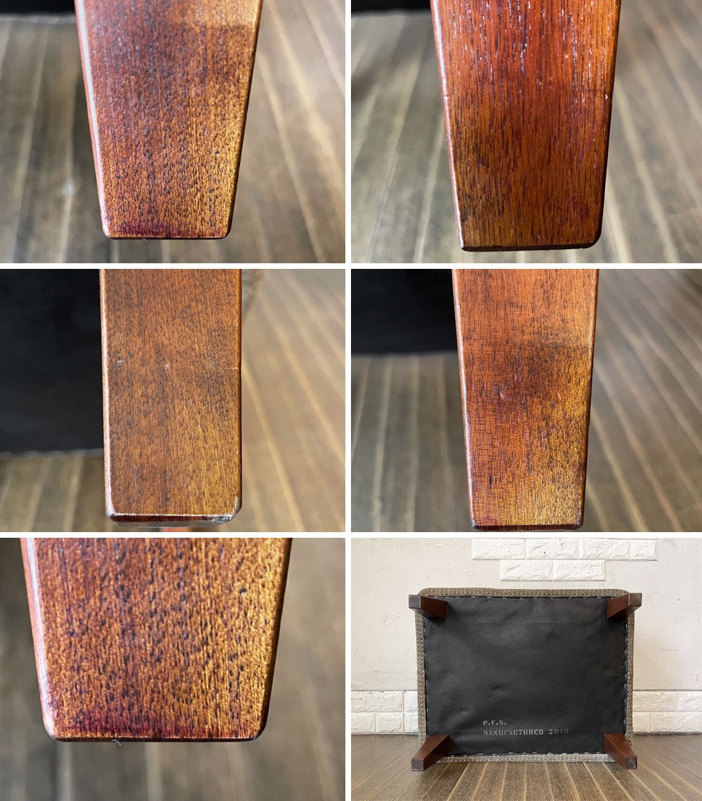 パシフィックファニチャーサービス Pacific Furniture Service スタンダードA STANDARD A OTTOMAN オットマン ファブリック グレー系 定価¥61,600-◎