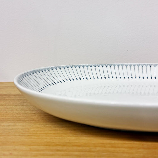 アラビア ARABIA ヘイニ Heini オーバルプレート 28cm Raija Uosikkinen ビンテージ フィンランド 北欧食器 ◎