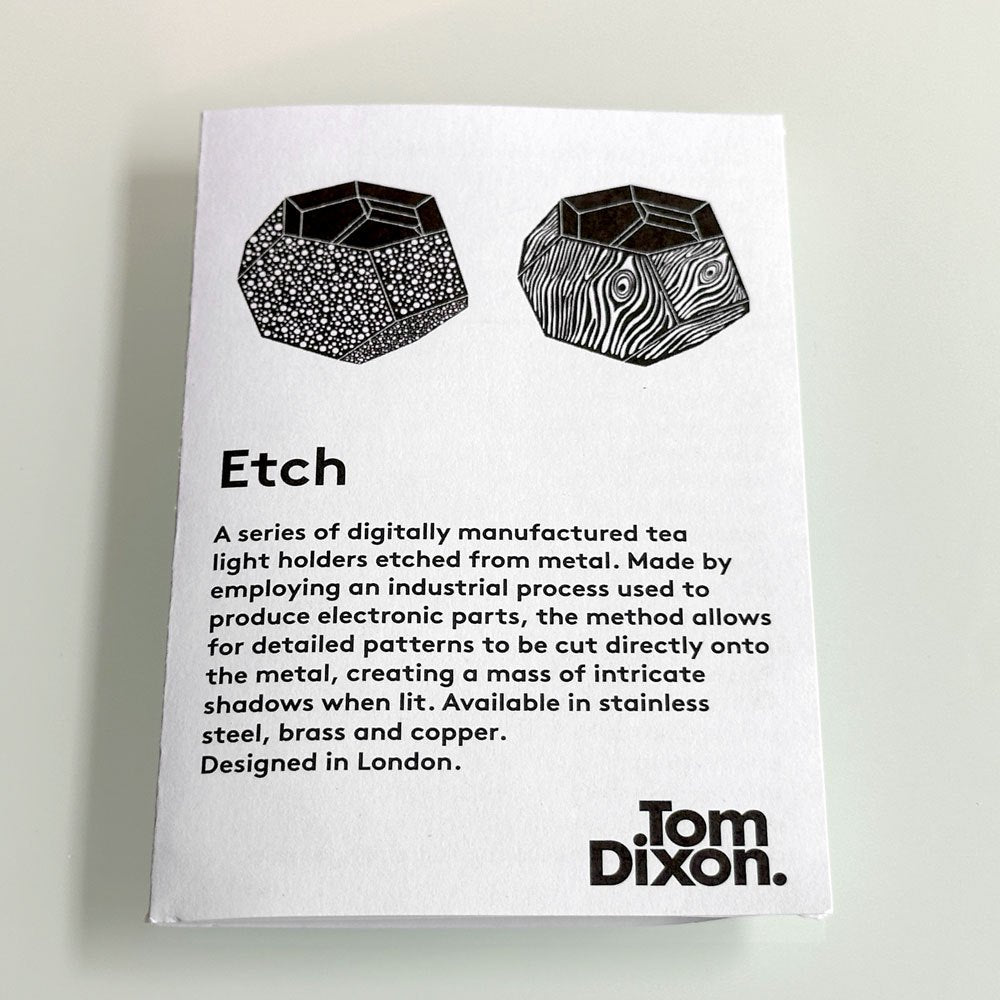 トムディクソン Tom Dixon エッチ ETCH ティーライトホルダー TEA LIGHT HOLDER ドット DOT コッパー 箱付 定価 ¥12,100-♪