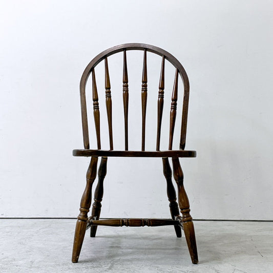 ユニバーサル UNIVERSAL FURNITURE ウィンザーチェア ダイニングチェア アメリカ ブラウン ビンテージスタイル カントリー A ●
