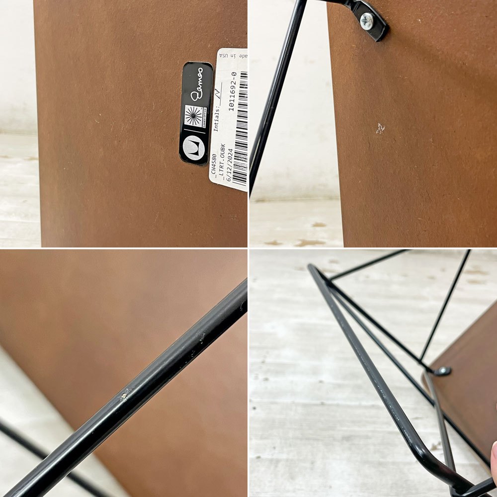 ハーマンミラー Herman Miller イームズワイヤーベースローテーブル Eames Wire Base Low Table LTRT ウォールナット ミッドセンチュリー 定価¥60,500- ●