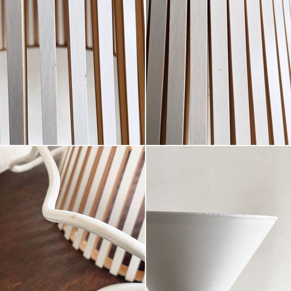 セクトデザイン Secto Design 4201 ペンダントランプ ホワイト バーチ材 スリット 木製シェード セッポ・コホ 北欧 フィンランド ■