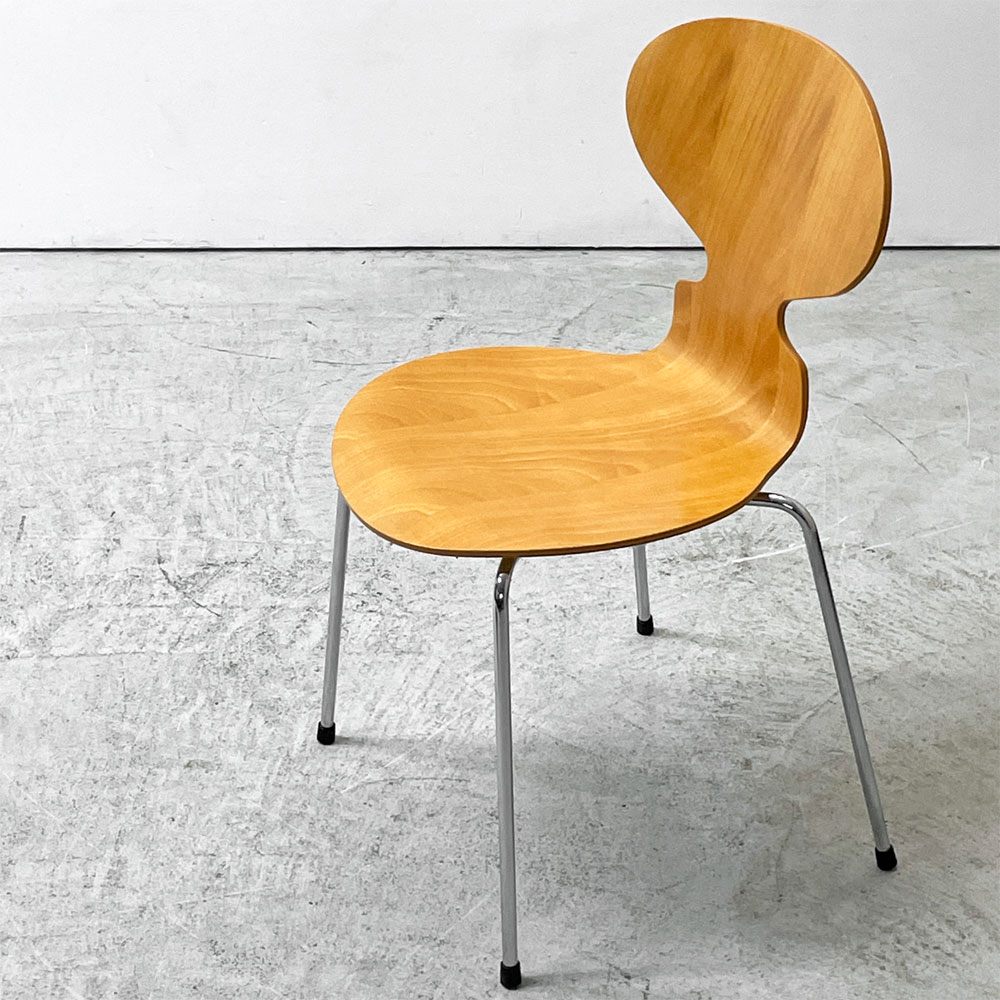 フリッツハンセン Fritz Hansen 3101 アリンコチェア アントチェア 4本脚 ナチュラルビーチ ラッカー仕上げ アルネ・ヤコブセン ●