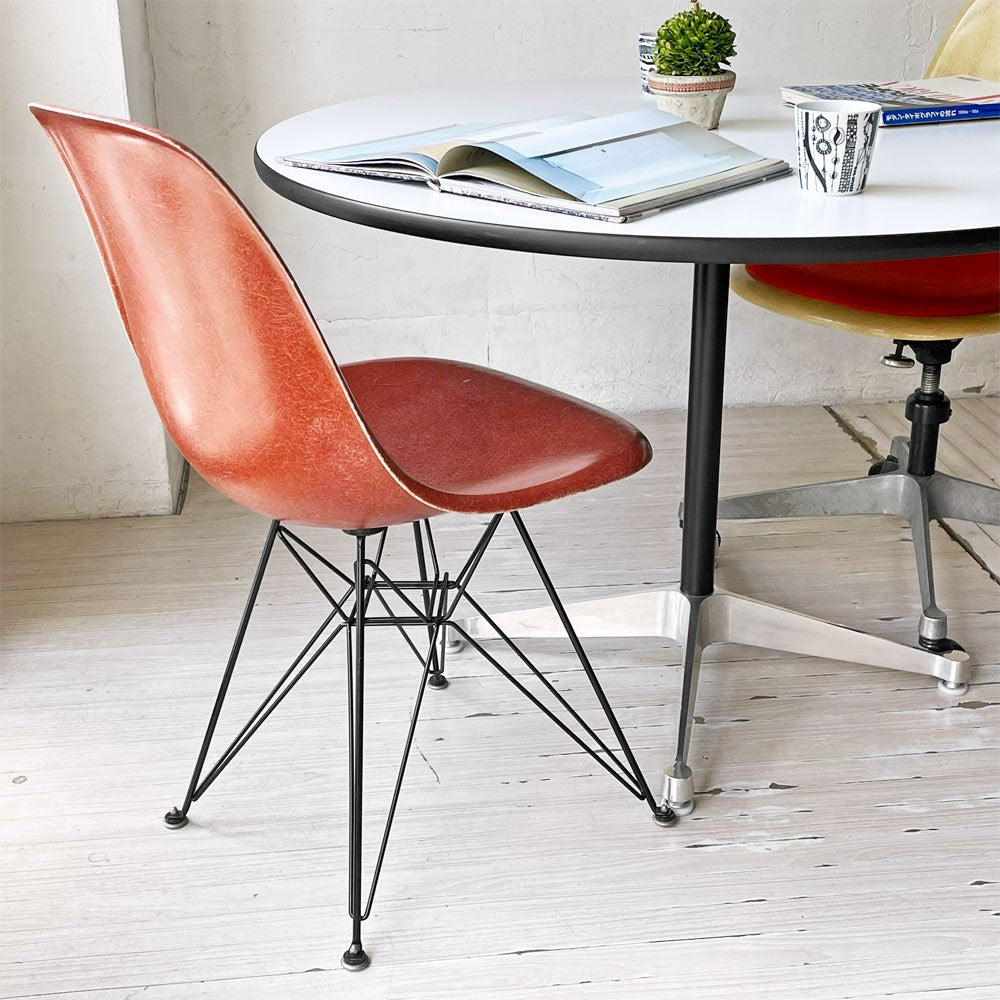 ハーマンミラー Herman Miller サイドシェルチェア セカンド 2nd FRP エッフェルベース テラコッタ ビンテージ イームズ ミッドセンチュリー ★