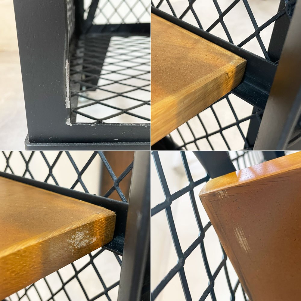 クラッシュゲート CRASH GATE ノットアンティークス CAGO カーゴ ロッカーキャビネット 570 メッシュキャビネット W57cm 棚板4枚 アジャスター付 関家具 インダストリアル 定価¥94,600- ★