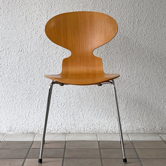 フリッツハンセン Fritz Hansen アントチェア 4本脚 ナチュラルビーチ ラッカー アルネ・ヤコブセン 北欧家具 A ◇