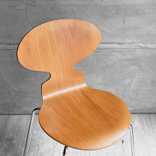 フリッツハンセン Fritz Hansen 3101 アントチェア 4本脚 ナチュラルビーチ材 ラッカー仕上げ アルネ・ヤコブセン 北欧家具 B ♪