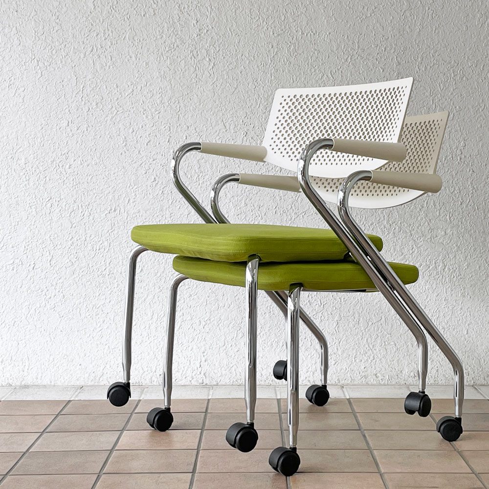 ヴィトラ vitra ビザロール Visaroll デスクチェア ミーティングチェア キャスターベース スタッキング アントニオ・チッテリオ A ◇