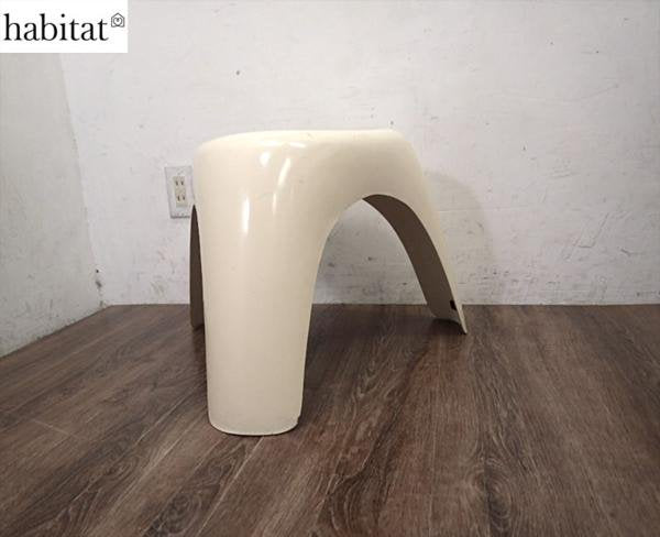 希少 habitat製 ハビタ 柳宗理 エレファントスツール ホワイト FRP ♪