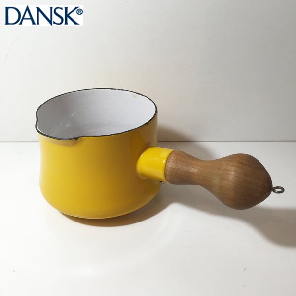 ダンスク DANSK コベンスタイル バターウォーマー ホーロー イエロー デンマーク製 ◎