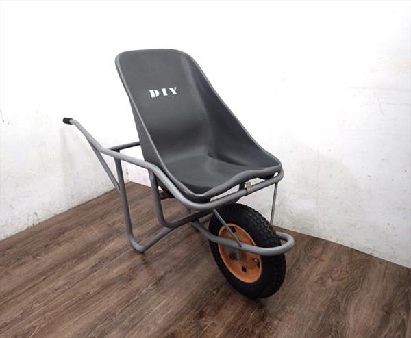 D.I.Y. DEPT製 ゲルチョップ / GELCHOP 一輪車 2wayチェア FRP製 ●