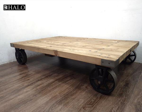 HALO /ハロ SALVAGE / サルベージ コーヒーテーブル 無垢材 廃盤サイズ 英国 ●