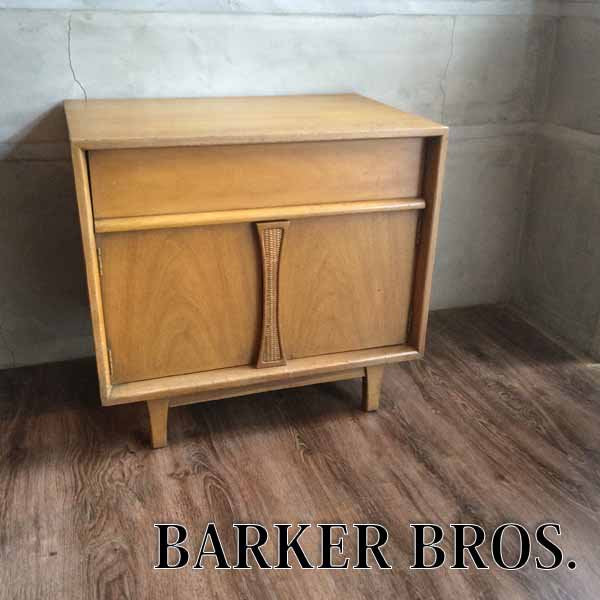 ベーカーブロス BARKER BROS ナイトテーブル キャビネット US ビンテージ ♪