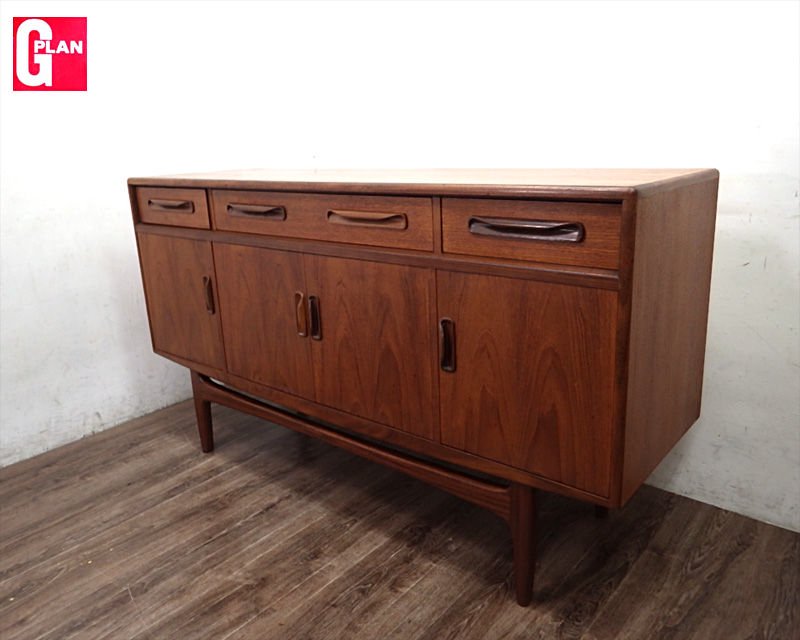 エベネゼル・グーム Ebenezer Gomme ジープラン G-plan フレスコ Fresco Vintage Side Board フレスコ チーク材 サイドボード ●