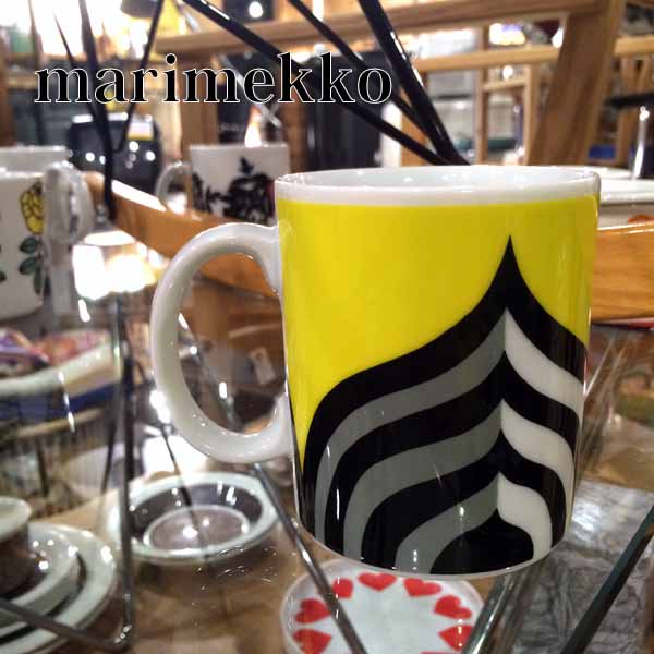 marimekko マリメッコ / KELSARINKRUUNU ケイサリンクルーヌ 廃盤 レア マグカップ Mug イエロー♪