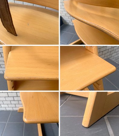 ストッケ STOKKE トリップトラップ TRIPP TRAPP ブラウン ベビーチェア 新型初期 ノルウェー 現状品 ♪