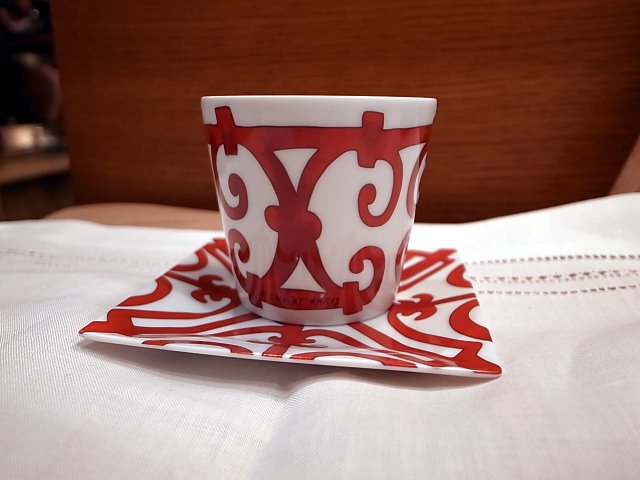 エルメス HERMES ガダルキヴィール キャンドル ホルダー ソーサーセット タンブラー E ■