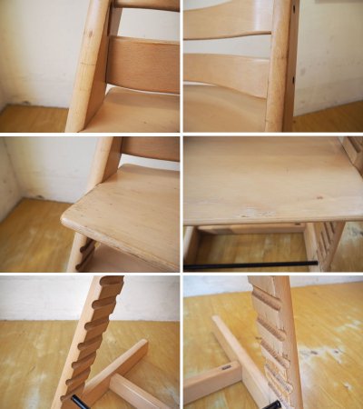 ストッケ STOKKE トリップトラップ TRIPP TRAPP 新型初期 レッド ベビーチェア ガード 背もたれ 付き 北欧 ノルウェー ◎