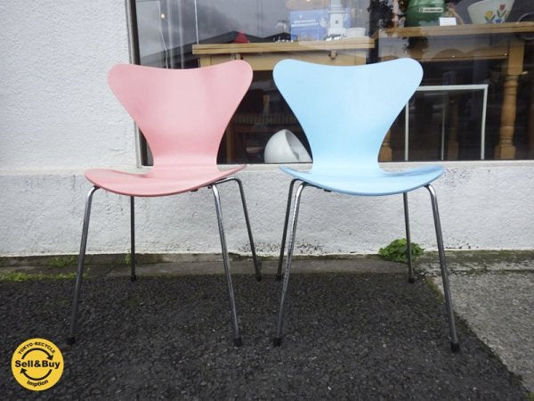 フリッツハンセン Fritz Hansen セブンチェア 水色 Azure ◇
