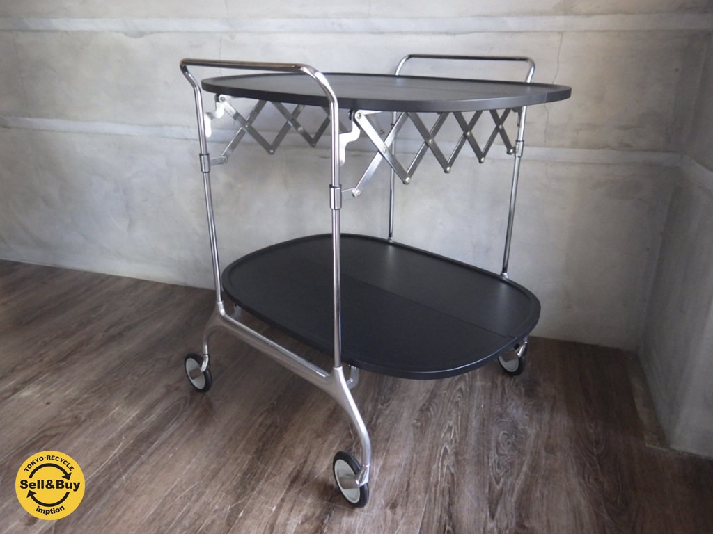 kartell カルテル / GASTONE ガストーネ 4470 ワゴン 折りたたみ アントニオ・チッテリオ 定価10万~ ♪