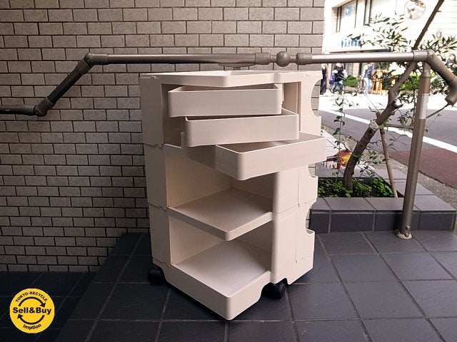 イタリア B-LINE ボビーワゴン 3段3トレー ホワイト ジョエ コロンボ メトロクス 正規品 ■