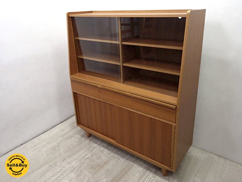 展示美USED! unico / ウニコ " ALBERO / アルベロ " シリーズ 『 カップボード 』 チーク材 ★
