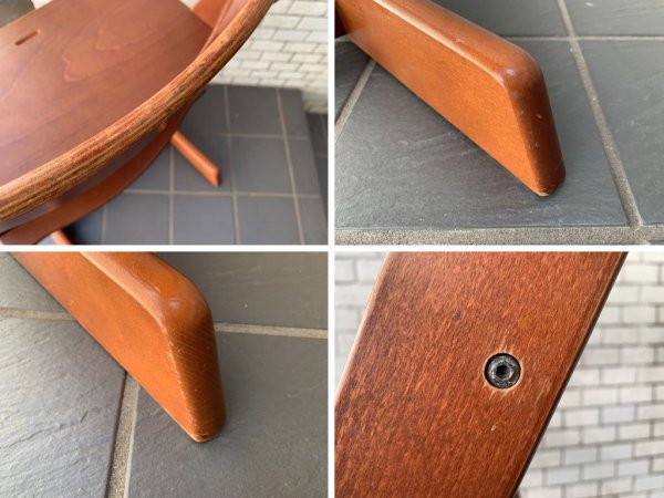 ストッケ STOKKE トリップトラップ TRIPP TRAPP ベビーチェア キッズチェア ブラウン色 S/N3~ ノルウェー 北欧家具 ■