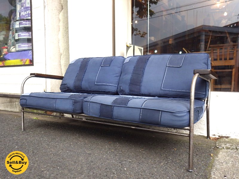 ジャーナルスタンダードファニチャー LAVAL SOFA / ラバルソファ・デニムパッチ 2シーター ◇