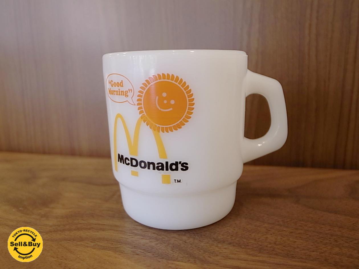 Fire-King ファイヤーキング マクドナルド モーニング マグカップ ■