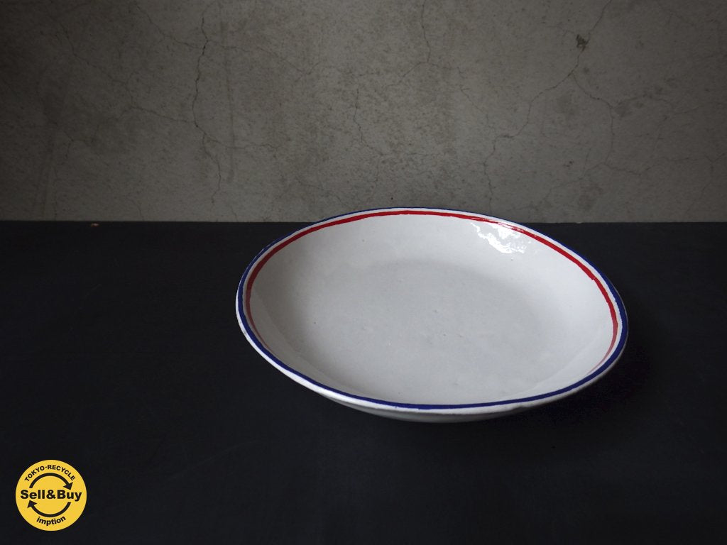 Astier de Villatte アスティエ ド ヴィラット / Tricolor トリコロール 深皿 A ♪