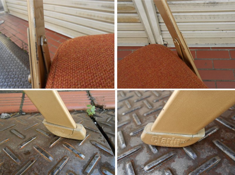 PFS パシフィックファニチャー 取扱 CLARIN 米国クラリン社 Folding chair Full Cushion 折り畳みチェア タラゴン ◎