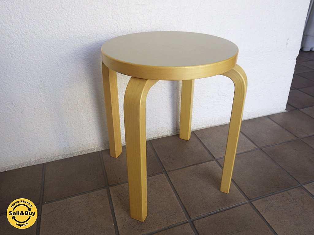 artek アルテック stool E60 スツールE60 SCOPE別注カラー オリーブ B◇
