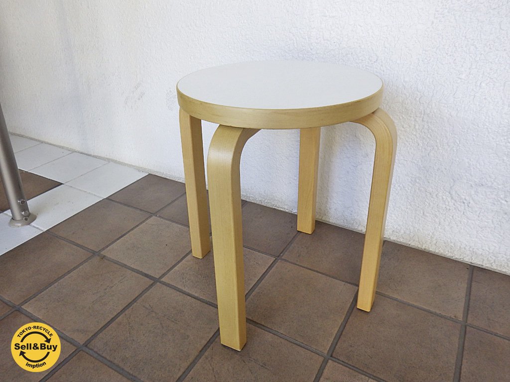 artek アルテック stool E60 スツールE60 ホワイトA◇