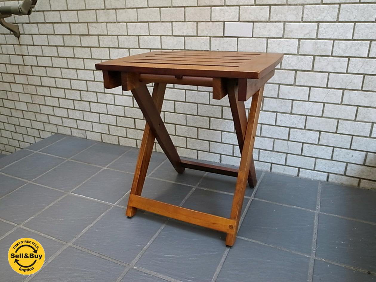 Teak Wood フォールディング テーブル スツール チェア チーク材 ■