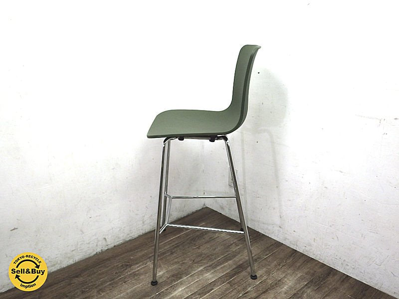 ヴィトラ社 Vitra HAL カウンターチェア グリーン ジャスパーモリソンデザイン D ●