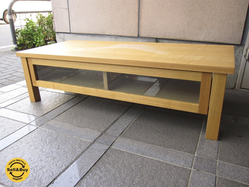 MUJI ( 無印良品 ) 『 木製AVラック / タモ材 ( ナチュラル ) 』 ( テレビ台 / AVボード / オーディオラック ) ★